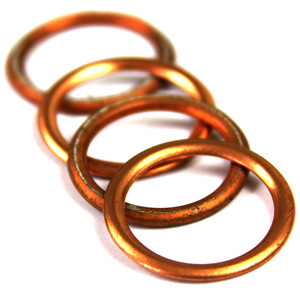 Copper Crush Gasket, 22 mm, Leybold, Sogevac, SV1200, Part# 300078