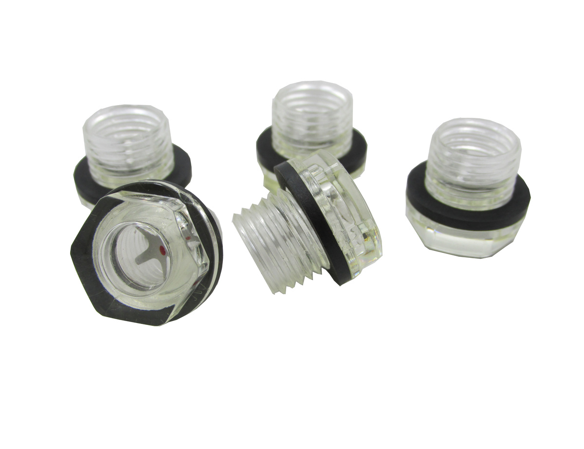 Sight Glass, Plastic - 1/4 BSPP, Alcatel-Adixen, Dry pump, ACP28, ACP40, ACP15, Part# 590026